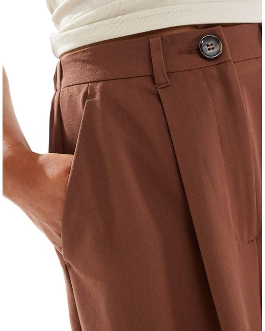 Pantalon ample habillé - marron Miss Selfridge en coloris Brown