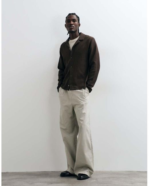 ASOS Black Button Up Shacket for men