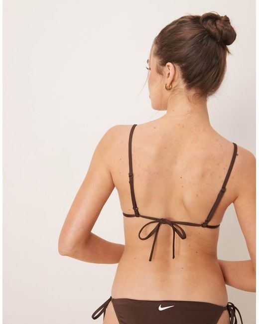 Nike Natural Nike Essential Triangle Bikini Top
