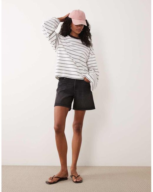 Gina Tricot White Long Sleeve Top