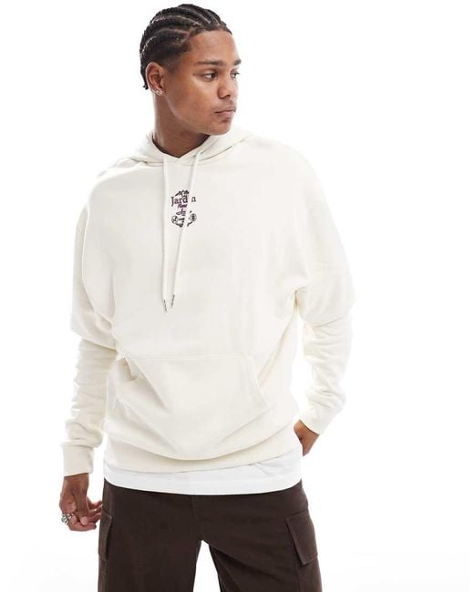Mens white oversized hoodie hotsell