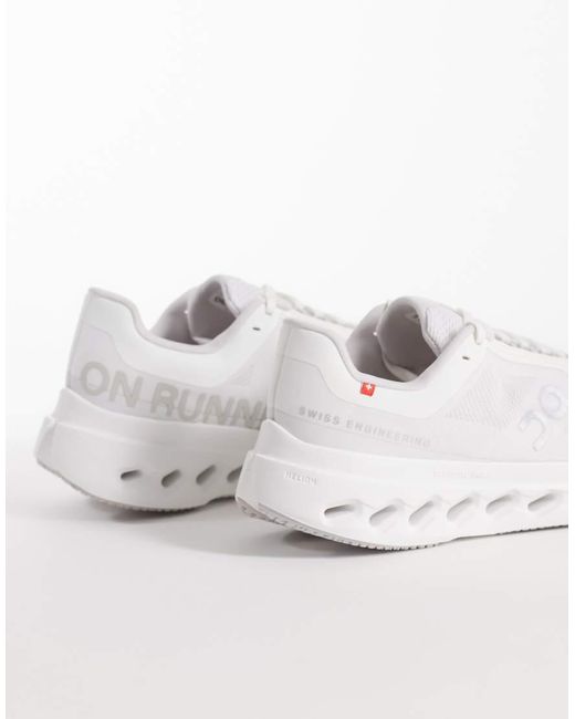 On Shoes White Cloudsurfer Next Running Trainers