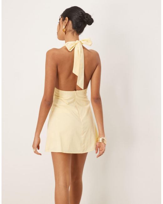 linen yellow maxi dress Bungalow Views Linen-Blend Maxi Dress in Yellow L / Yellow main image 1