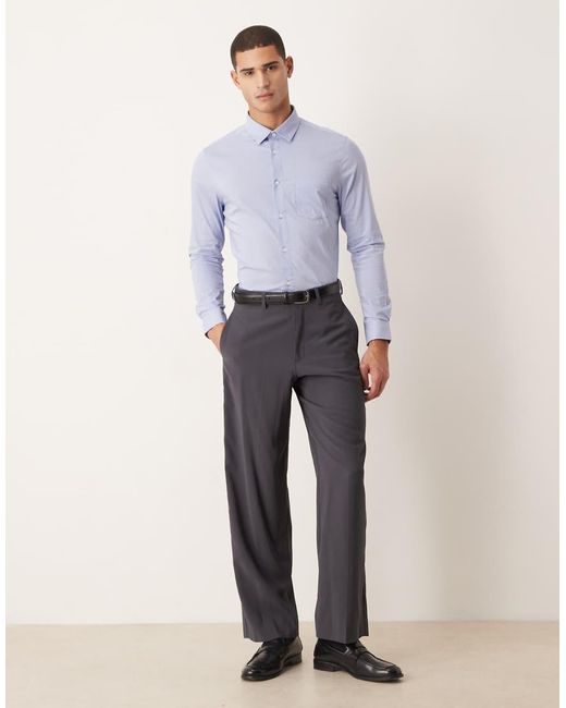 ASOS Blue Slim Shirt for men