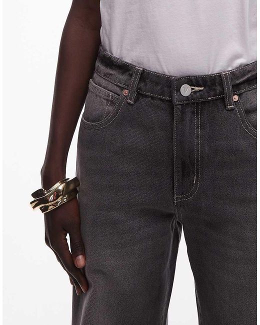 Abrand Jeans White 95 Mid Rise Baggy Jeans