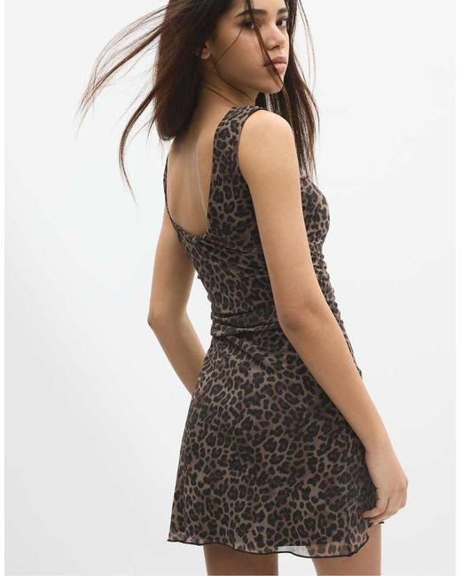 Stradivarius Multicolor Short Print Dress