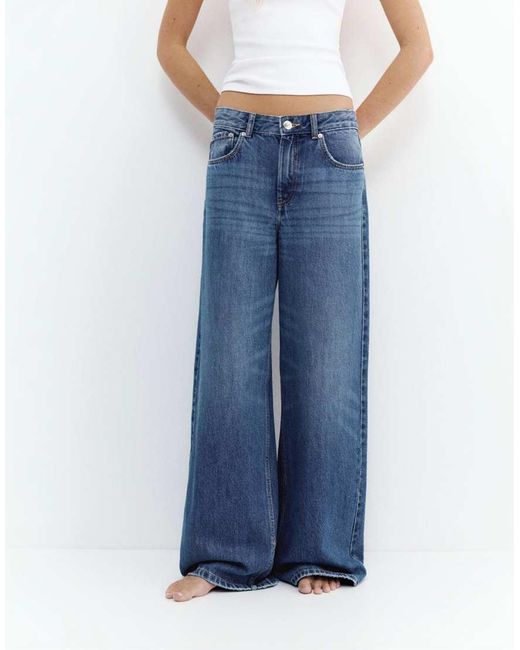 Pull&Bear Blue Petite Loose Oversize Jeans