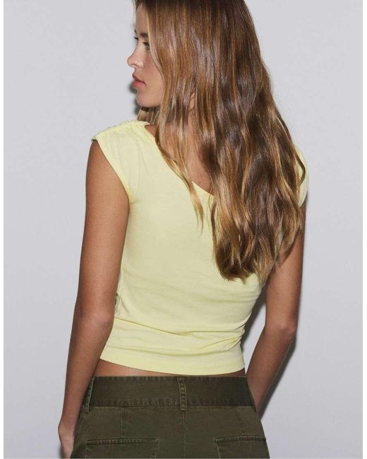 Stradivarius Green Multi-position Sleeveless Top