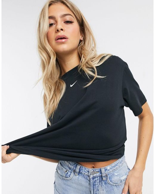 Nike Central Swoosh Oversized T-shirt in Black | Lyst Australia