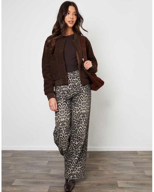 Threadbare Brown Borg Bomber Jacket