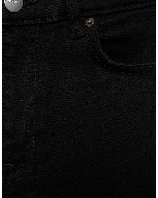 Pull&Bear Skinny Flared Jeans in het Black