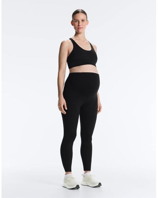 Oysho Black Comfortlux 65cm Maternity leggings