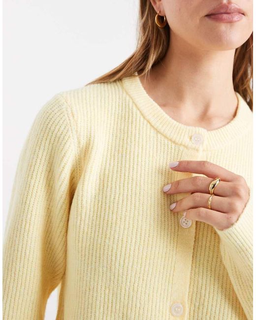 Pieces Blue Soft Knit Long Sleeve Cardigan
