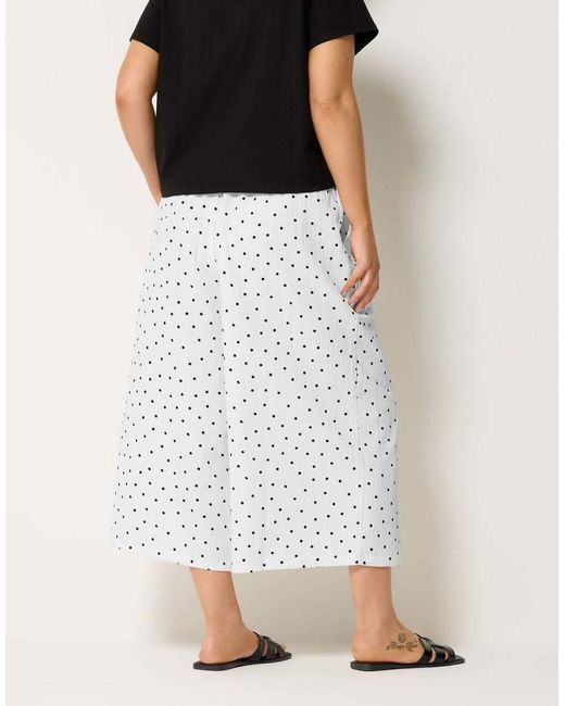 Yours Clothing Black Polka Dot Culottes