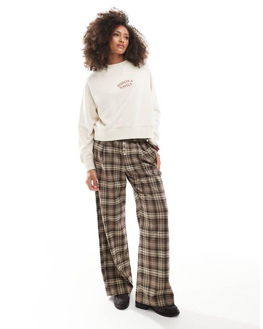 Cotton On White Cotton On Orange Fruit Graphic Crew Neck Sweater