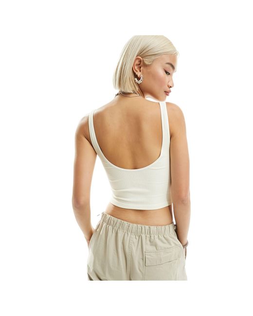 Free People Natural – geripptes camisole