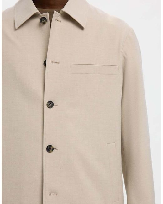 SELECTED Natural Overshirt for men