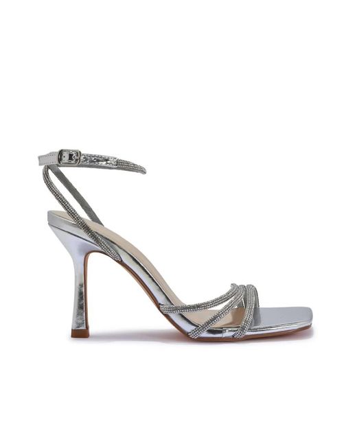 SEQWL Pink Open Toe Heeled Sandals With Buckle Strap