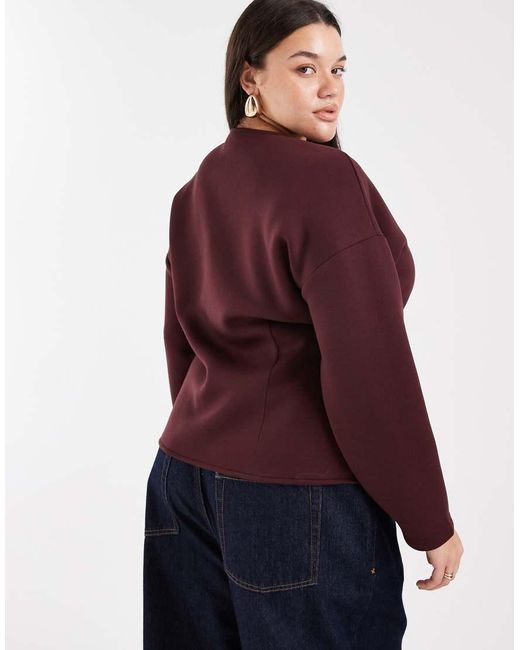 ONLY Red Buttons Details Cardigan