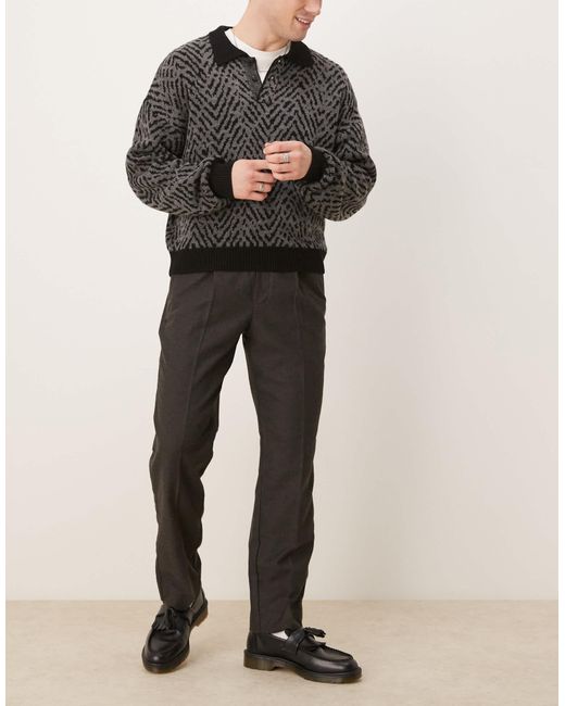 Abercrombie & Fitch – lockere hose in Black für Herren