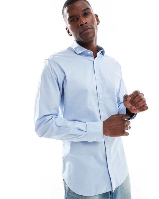 Jack & Jones Blue Slim Fit Shirt for men