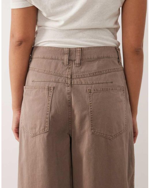 ASOS Natural Barrel Trousers
