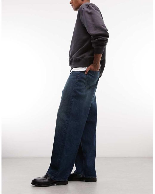 ASOS Blue baggy Jeans for men