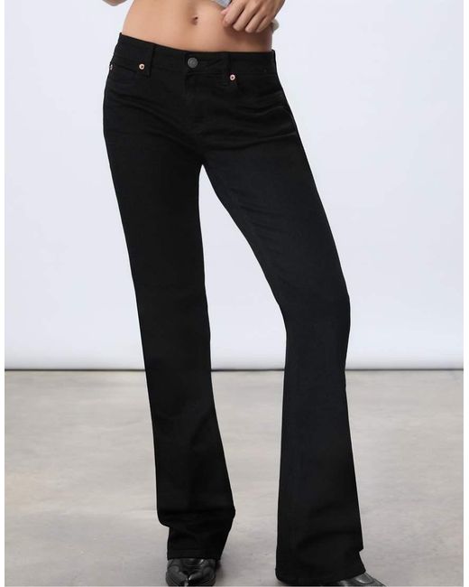 Stradivarius White D67 Slim Fit Boot-cut Jeans