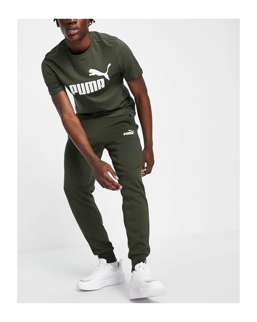 PUMA – essentials – jogginghose mit logo in Grün für Herren | Lyst DE