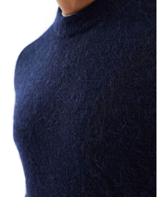 Homme - pull ras SELECTED pour homme en coloris Blue