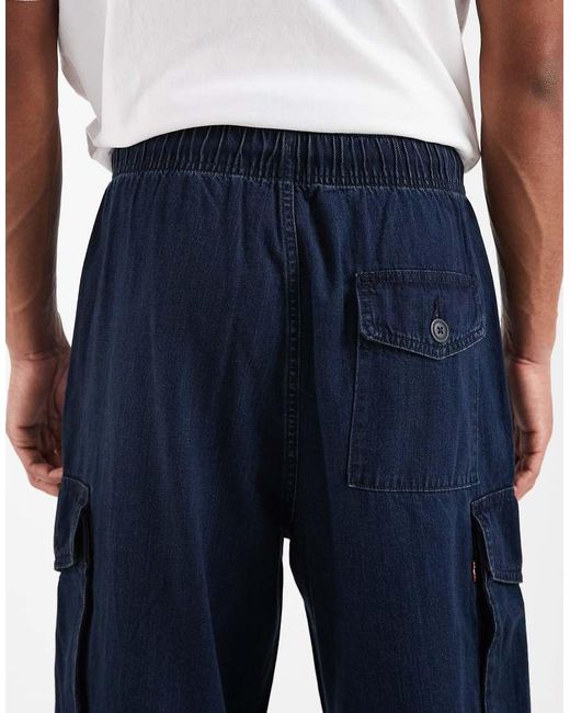 Levi's White baggy Field Cargo Trousers for men