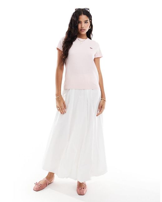 Levi's Pink Perfect Small Batwing Logo T-shirt