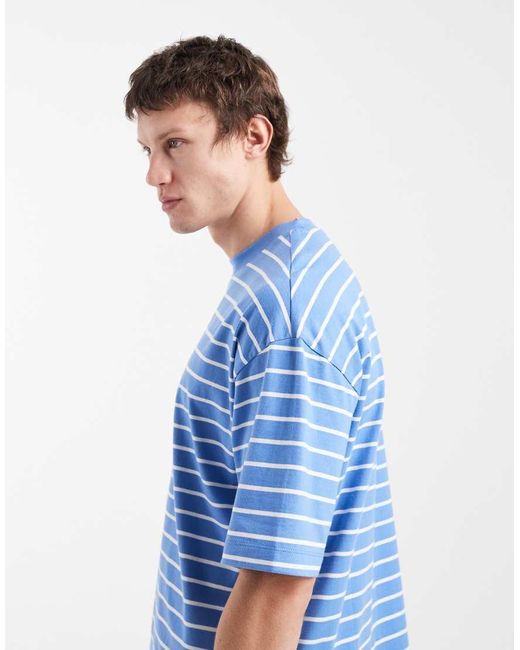 ASOS Blue Oversized T-Shirt for men