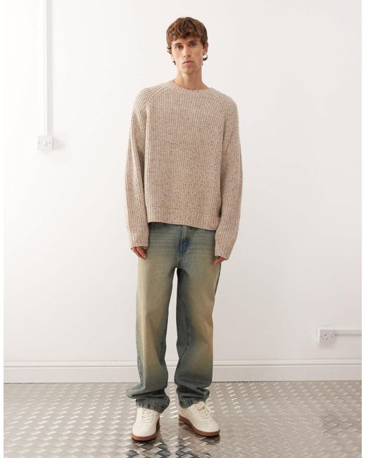 Weekday – oversize-pullover in Natural für Herren