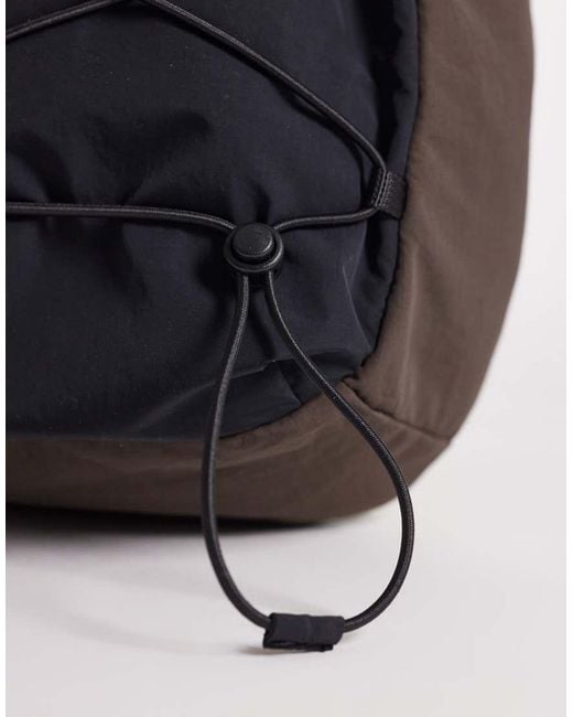 ASOS Blue Backpack With Drawstring Detail for men