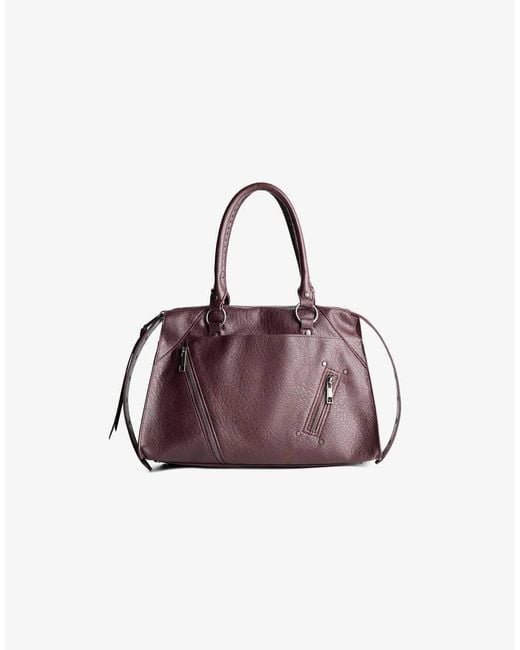 Bershka Purple Biker Bag