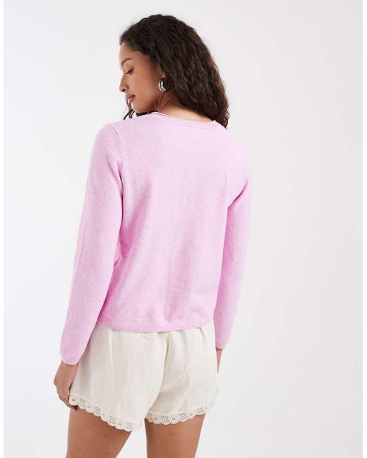 ONLY Pink Knitted Cardigan