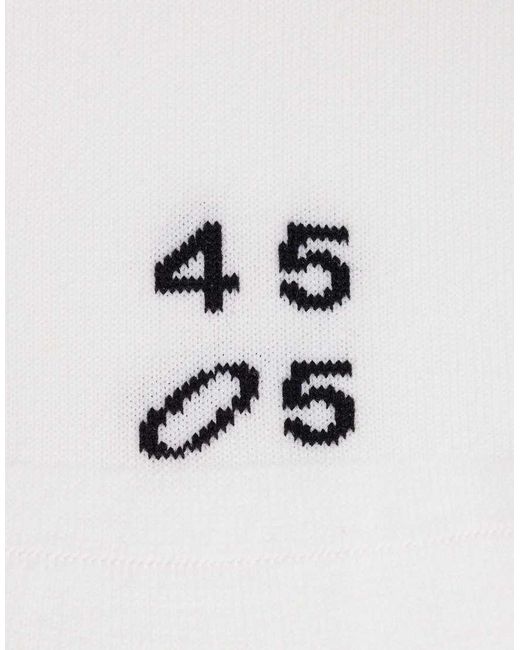 4505 White Icon Running Socks With Arch Support And Anti Bacterial Finish for men