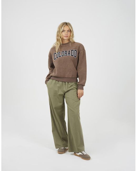 Brave Soul Natural Borg Sweatshirt