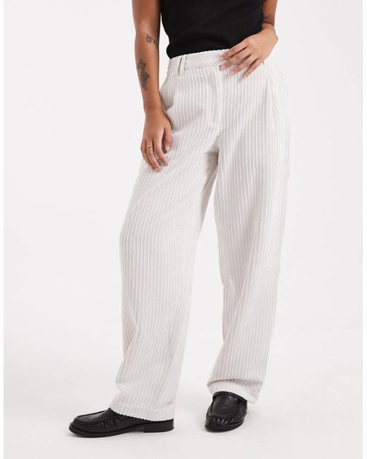 ASOS White Asos Design Petite Slim Leg Pants