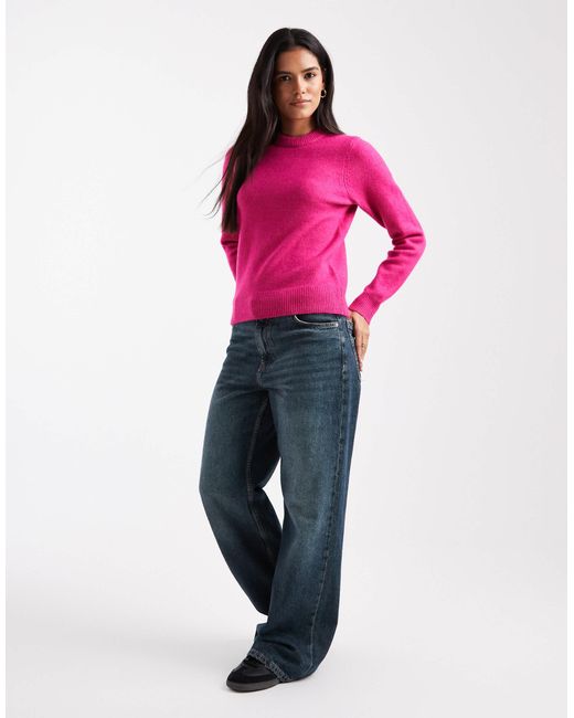 Pull ras New Look en coloris Pink