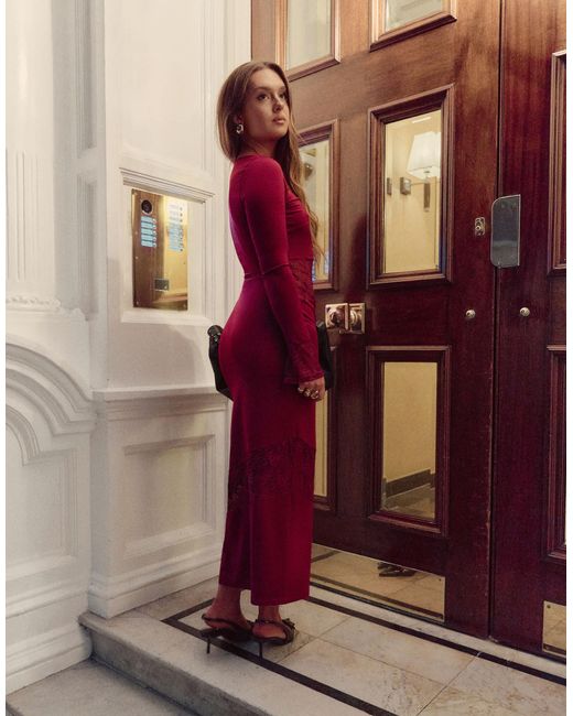 The Frolic Red X bella stovey – exclusive – maxikleid