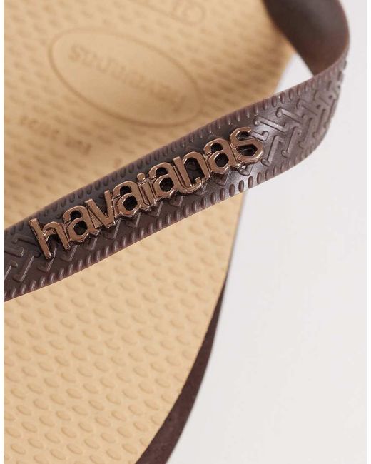 Havaianas Natural Top Point Flip Flops