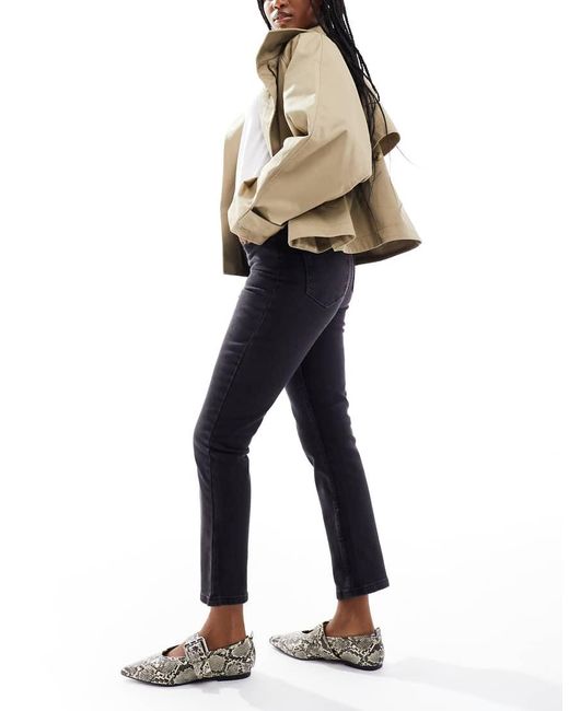 New Look Black Hannah Straight Leg Jeans