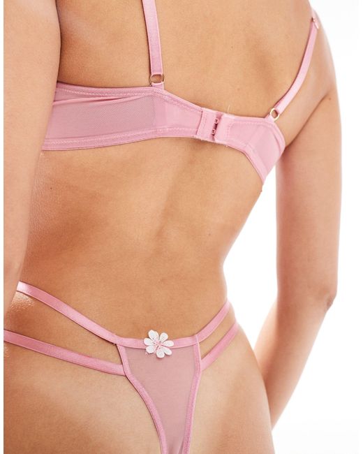 Boux Avenue Pink Elodie Lingerie Thong