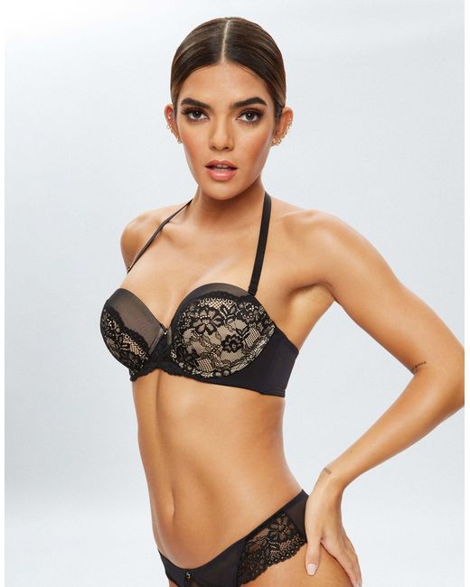 Ann Summers Gray Sexy Lace Planet Multiway Bra