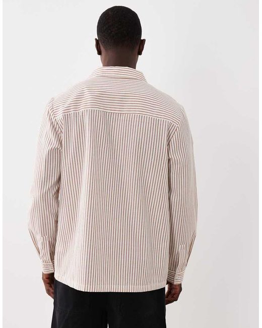 Aray Natural Long Sleeve Linen Look Shirt