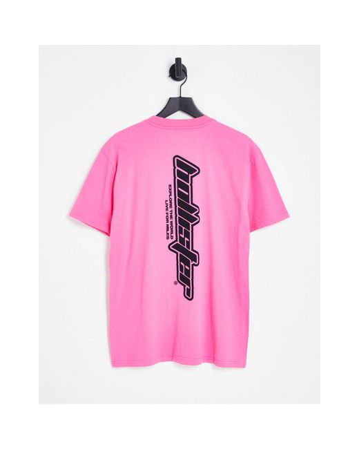 Camiseta con logo estampado en la espalda y el centro del pecho outdoors  Hollister de hombre de color Rosa | Lyst