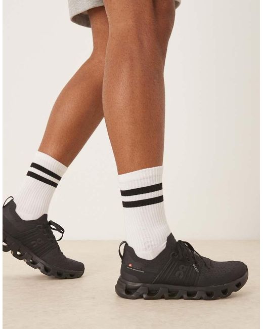 On Shoes Black Cloudswift 4 Running Trainers