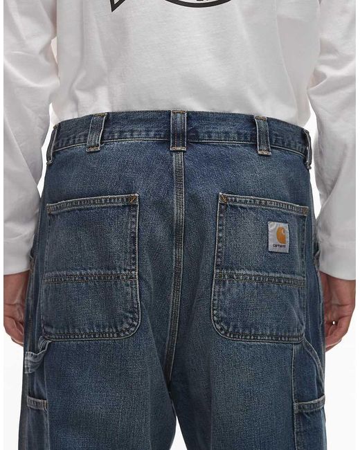 Carhartt Blue Og Single Knee Loose Fit Denim Jeans for men